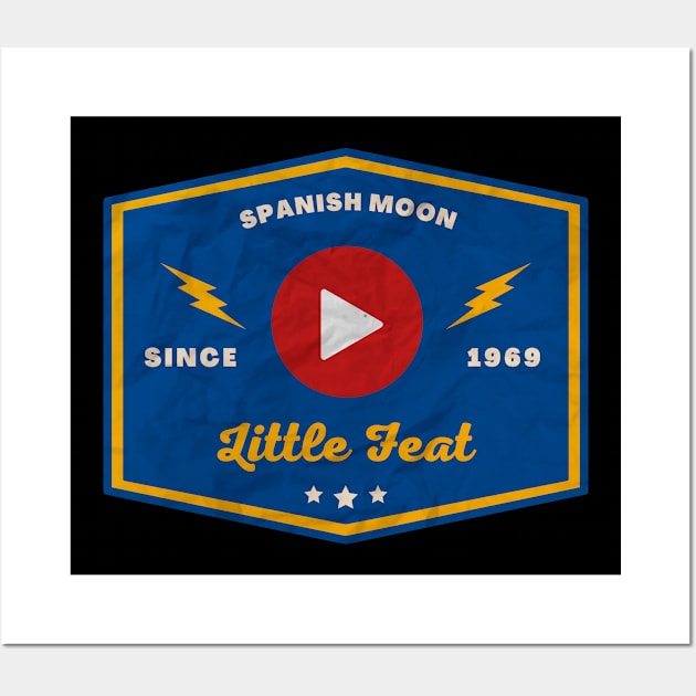 Little Feat // Play Button Wall Art by Blue betta